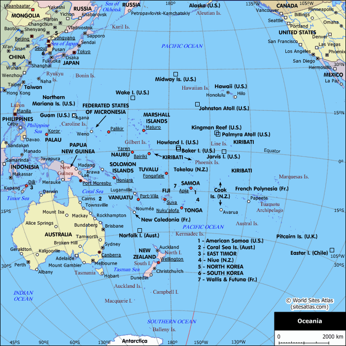 wallis and futuna map oceania